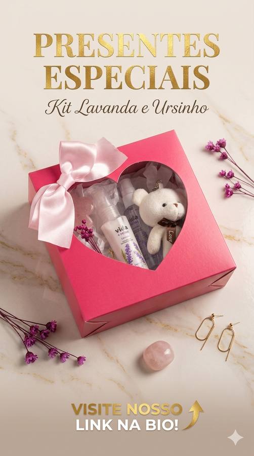 Kit com hidratante e splash refrescantes